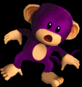 Purple Monkeys Sneeze when they see Spiders