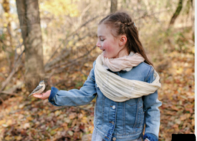 The girl and the bird